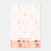 Patroon met drinken en tekst post-it® notes (Voorkant)