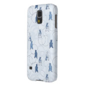 patroon met een grizzly beer Case-Mate samsung galaxy hoesje (Achterkant Links)