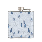 patroon met een grizzly beer heupfles (Achterkant)