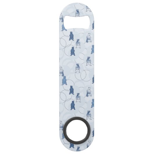 patroon met een grizzly beer speed flessenopener (Achterkant)