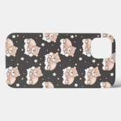 patroon met een klein beer slapen Case-Mate iPhone case (Achterkant (horizontaal))