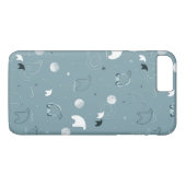 patroon met een schattig polair Case-Mate iPhone case (Achterkant (Horizontaal))