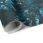 patroon met Floral Leaves Cadeaupapier (Rol Hoek)