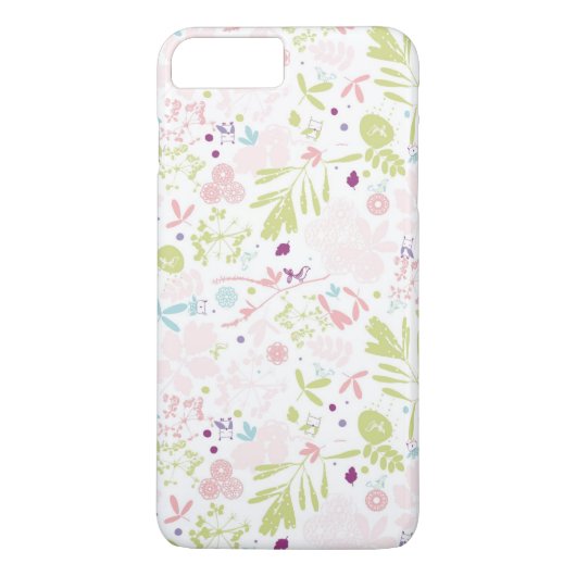 patroon met florale weergave Case-Mate iPhone case (Achterkant)