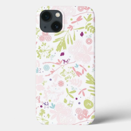 patroon met florale weergave Case-Mate iPhone case (Achterkant)