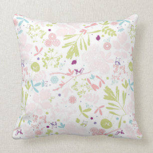 patroon met florale weergave kussen