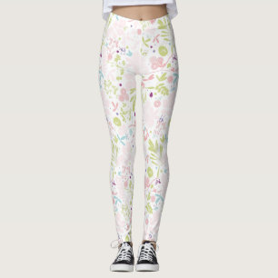 patroon met florale weergave leggings