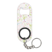 patroon met florale weergave mini flessenopener (Achterkant)