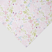 patroon met florale weergave tissuepapier (Detail)