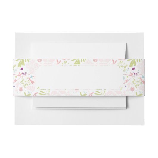 patroon met florale weergave uitnodigingen wikkel (Voorkant Voorbeeld)