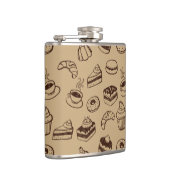 Patroon met gebak, desserts en bakkerij heupfles (Rechts)