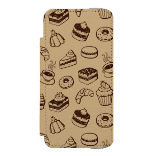 Patroon met gebak, desserts en bakkerij