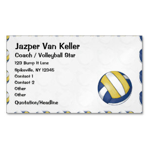 Patroon met gebilderde volleybal magnetisch visitekaartje
