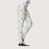 Patroon met gekleurde pennen leggings (Rechts)