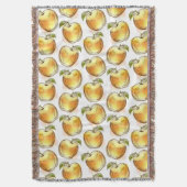 Patroon met gele appel deken (Voorkant Verticaal)