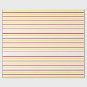 Patroon met gele rode strepen cadeaupapier (Vlak)