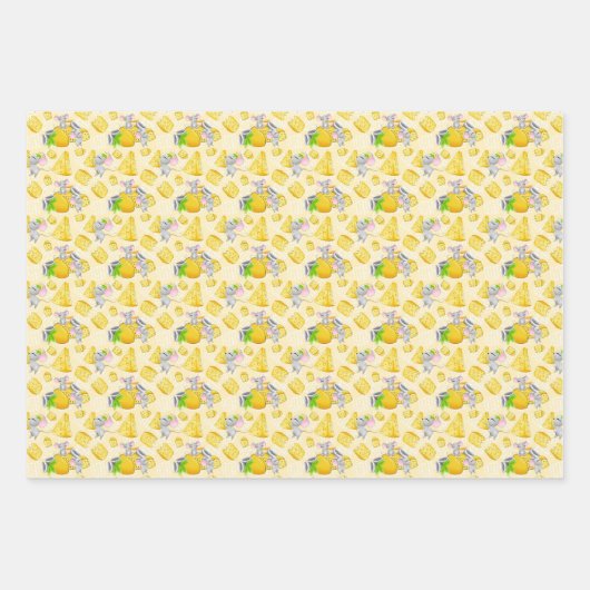 patroon met getild muizen inpakpapier vel (Voorkant 2)