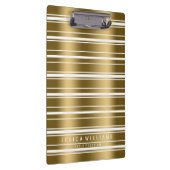 Patroon met gouden en witte strepen klembord (Rechts)