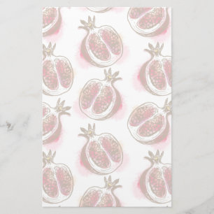 Patroon met granaatappel briefpapier