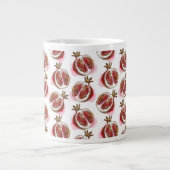 Patroon met granaatappel extra grote beker (Voorkant)