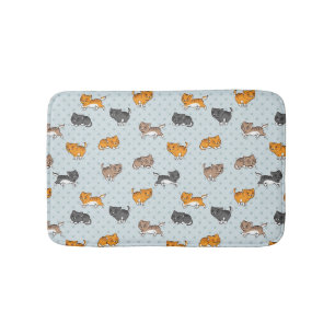 patroon met grappige katten badmat