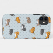 patroon met grappige katten Case-Mate iPhone case (Achterkant (horizontaal))