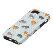 patroon met grappige katten Case-Mate iPhone case (Onderkant)