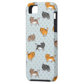 patroon met grappige katten Case-Mate iPhone case (Achterkant Links)