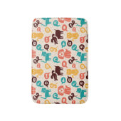 Patroon met grappige katten en honden badmat (Voorkant Verticaal)