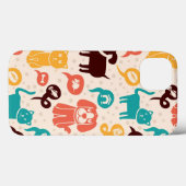 Patroon met grappige katten en honden Case-Mate iPhone case (Achterkant (horizontaal))