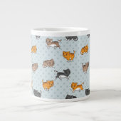 patroon met grappige katten extra grote beker (Voorkant)