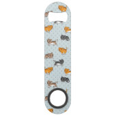 patroon met grappige katten speed flessenopener (Achterkant)