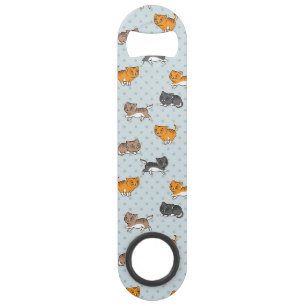 patroon met grappige katten speed flessenopener