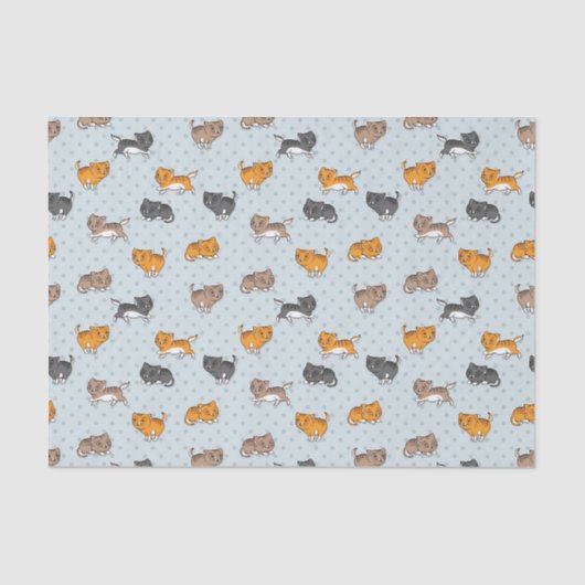 patroon met grappige katten tissuepapier (Voorkant)