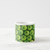 Patroon met groene appels espresso kop (Voorkant)
