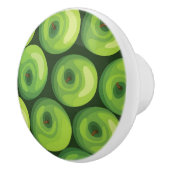 Patroon met groene appels keramische knop (Rechts)