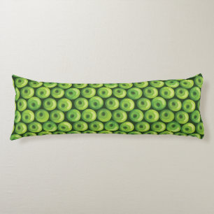 Patroon met groene appels lichaamskussen