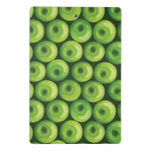 Patroon met groene appels mini klembord (Achterkant)