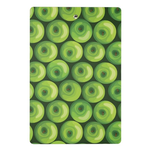 Patroon met groene appels mini klembord (Achterkant)