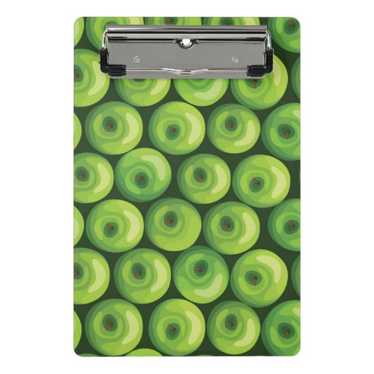 Patroon met groene appels mini klembord (Voorkant)