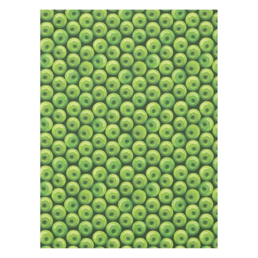 Patroon met groene appels tafelkleed (Voorkant)