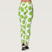 Patroon met groene olijven leggings (Achterkant)