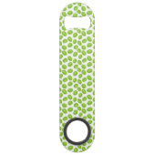 Patroon met groene olijven speed flessenopener (Achterkant)