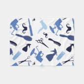 Patroon met haarsalon fleece deken (Voorkant (Horizontaal))