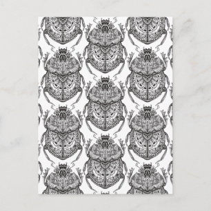 Patroon met handdoedel briefkaart