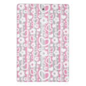 Patroon met hart en bloemen mini klembord (Achterkant)