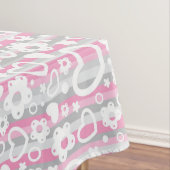 Patroon met hart en bloemen tafelkleed (Voorbeeld)