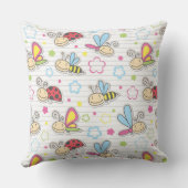 patroon met insecten kussen (Achterkant)