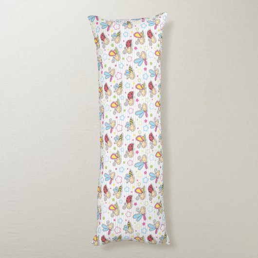 patroon met insecten lichaamskussen (Achterkant (Verticaal))