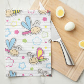 patroon met insecten theedoek (Quarter Fold)